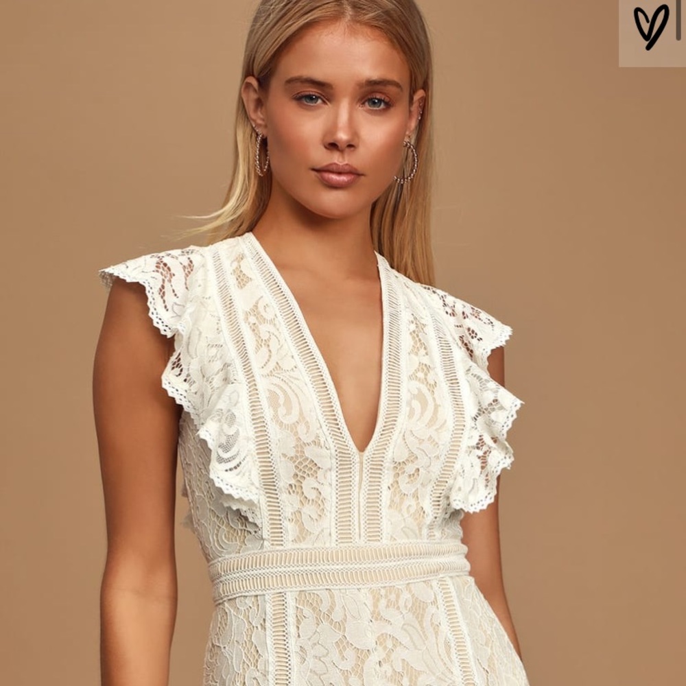 White lace lulu romper, NEW w/o tags